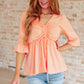 Sweet Sherbet Swiss Dot Top