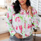 Thinking On It Open Back Floral Top