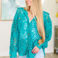Topped with Lace Button Down