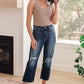 Whitney High Rise Distressed Wide Leg Crop Jeans