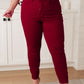 Wanda High Rise Control Top Skinny Jeans Scarlet