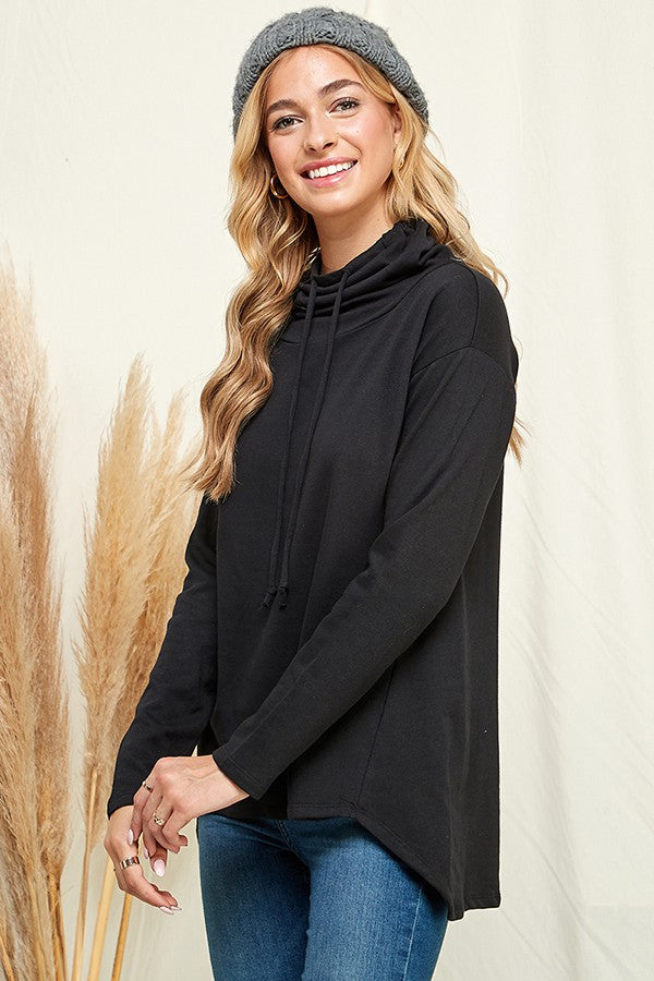 High Neck French terry Long sleeve