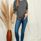Crew Neck Dolman Sleeve Top