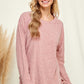 Crew Neck Dolman Sleeve Top