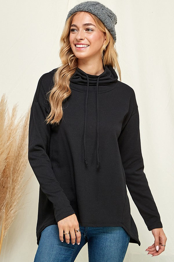 High Neck French terry Long sleeve