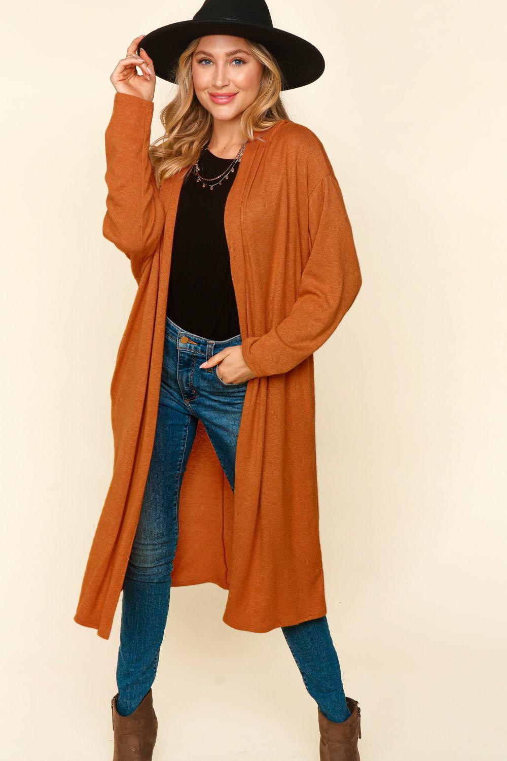Oversized Midi Length Soft Cardigan
