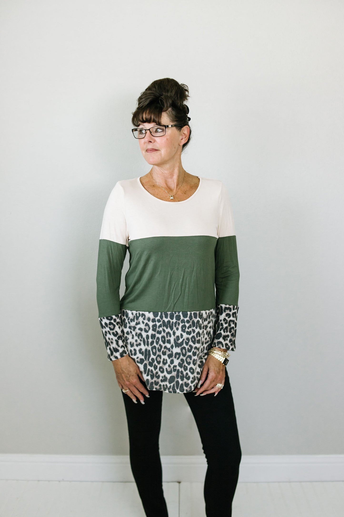 Olive Leopard long sleeve