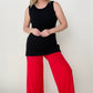 Zenana Smocked Waistband Wide Leg Pants