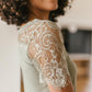 A Little Bit of Lace Top In Sage