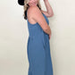 Gigio Textured Woven Spaghetti Strap Jumpsuit