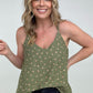 Jade By Jane Floral Print Spaghetti Strap Top