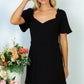 White Birch Short Sleeves Solid Knit Dress