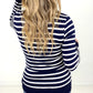Zenana Striped Snap Button Cardigan