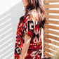 Abstract Aztec Top