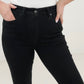 Judy Blue High Waist "Control Top" with Shark Hem & Back Shield Pkt Skinny Jeans