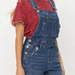 Judy Blue High Waist Destroy & Double Cuff Shorts Overalls