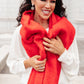 Artisan Fringe Scarf in Red