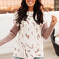 Abstract Animal Print Sweater