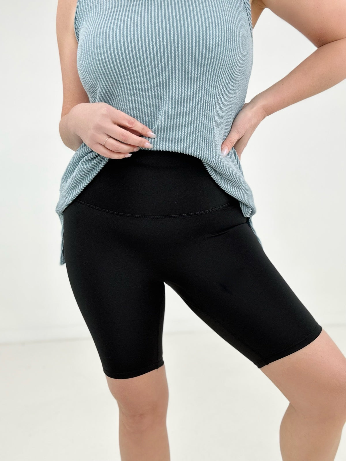 Zenana Athletic High Rise Biker Shorts