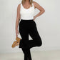 Zenana ITY High Rise Front Slit Flare Pants
