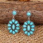 Retro Turquoise Geometric Dangle Earrings