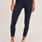 Mono B Tapered Band Solid Leggings with Back Pockets