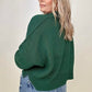 Zenana Oversized Cropped Sweater With Size Slits