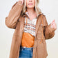 Aztec Print Kangaroo Pocket Half-Zip Hoodie