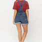 Judy Blue High Waist Destroy & Double Cuff Shorts Overalls
