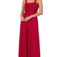 "Vivi" Zenana Smocked Wide Leg Jumpsuit with Pockets