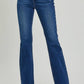 Risen High Rise Button Down Boot Cut Jeans