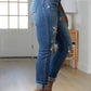 Belinda High Rise Distressed Straight Jeans