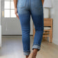 Belinda High Rise Distressed Straight Jeans