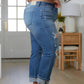 Belinda High Rise Distressed Straight Jeans