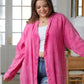 Corey Button Up Top in Fuchsia
