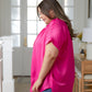 Working on Me Top in Hot Pink