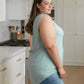 Trust Me V-Neck Tank in Dusty Green