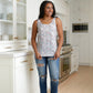 Belinda High Rise Distressed Straight Jeans