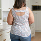 Evangeline Floral Cutout Tank