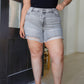 Kinsley Mid Rise Distressed Cut Off Shorts