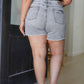 Kinsley Mid Rise Distressed Cut Off Shorts