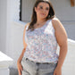Evangeline Floral Cutout Tank