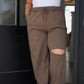 Weekend Hero Wide Leg Sweats in Mocha