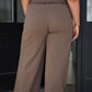 Weekend Hero Wide Leg Sweats in Mocha