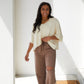 Weekend Hero Wide Leg Sweats in Mocha