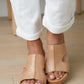 Walk Away Wedge Sandal in Rose Gold