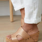 Walk Away Wedge Sandal in Rose Gold