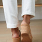 Walk Away Wedge Sandal in Rose Gold