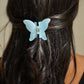 Butterfly Claw Clip in Matte Blue