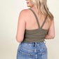 Zenana Ribbed Crop Cami